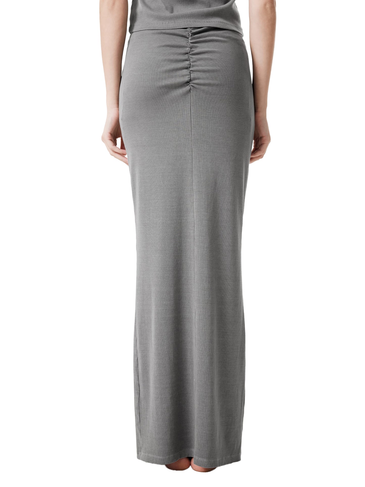 DRAWSTRING MAXI SKIRT