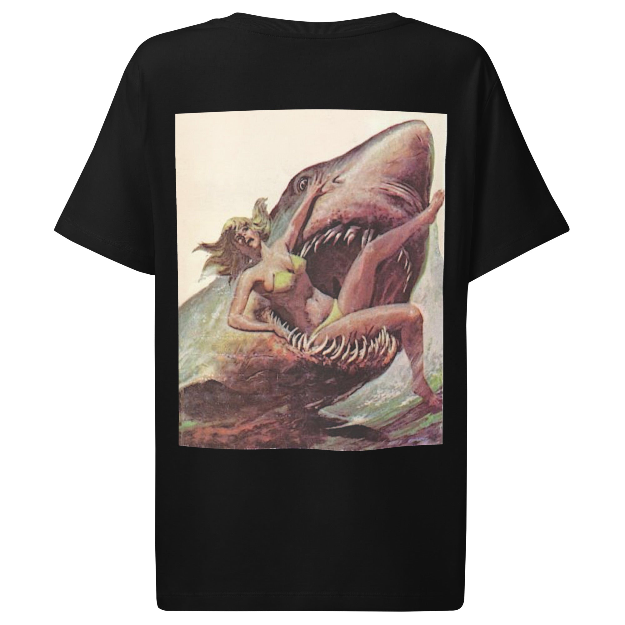 shark attack organic ladies tee